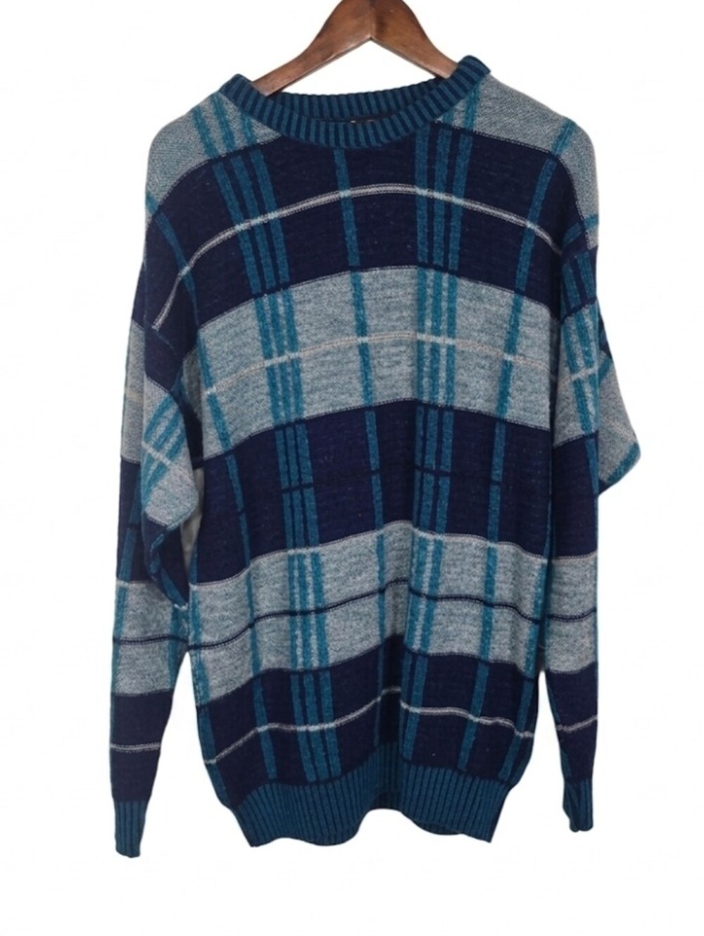 Jersild vintage plaid print sweater